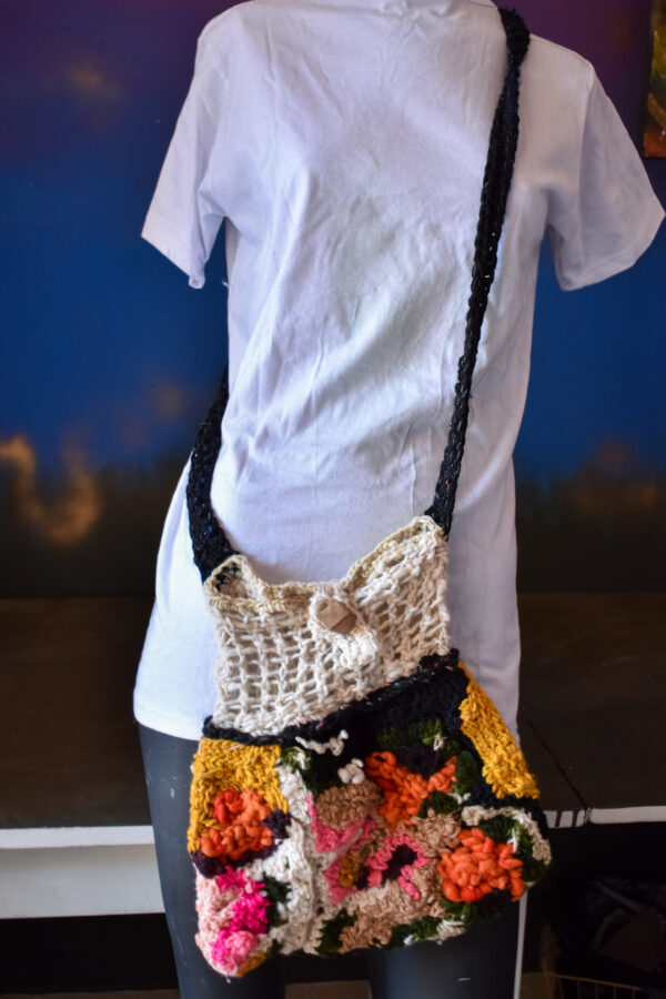 bolso morral tejido crochet libre