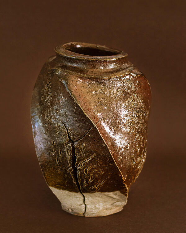 vasija ceramica raku Adrian Manchento