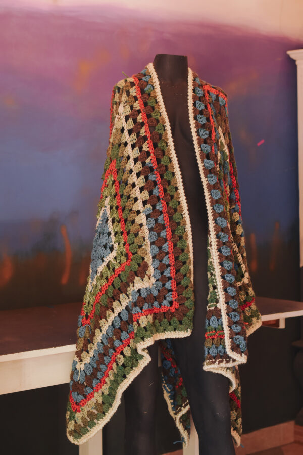 ruana en crochet